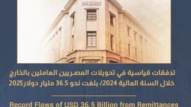 تحويلات المصريين العاملين بالخارج تسجل رقمًا قياسيًا بـ36.5 مليار دولار في 2024/2025