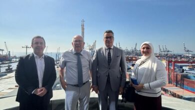 التعاون المصري-التركي يشتعل: مكتب التمثيل التجاري يبحث فرص الشراكة مع أكبر ميناء للحاويات في تركيا