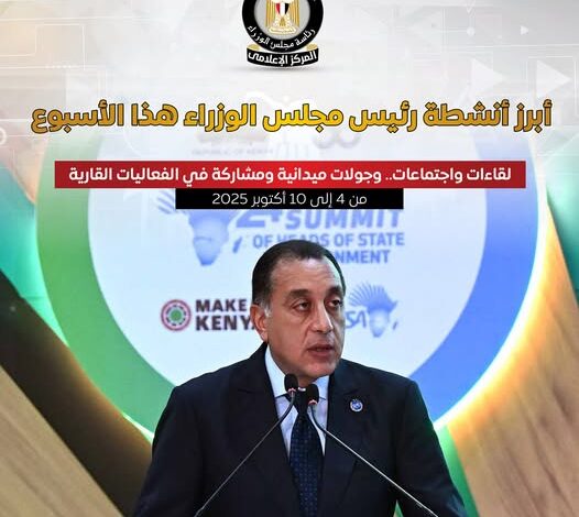 رئيس الوزراء يطلق الاستراتيجية القومية للحرف اليدوية ويترأس وفد مصر في قمة الكوميسا