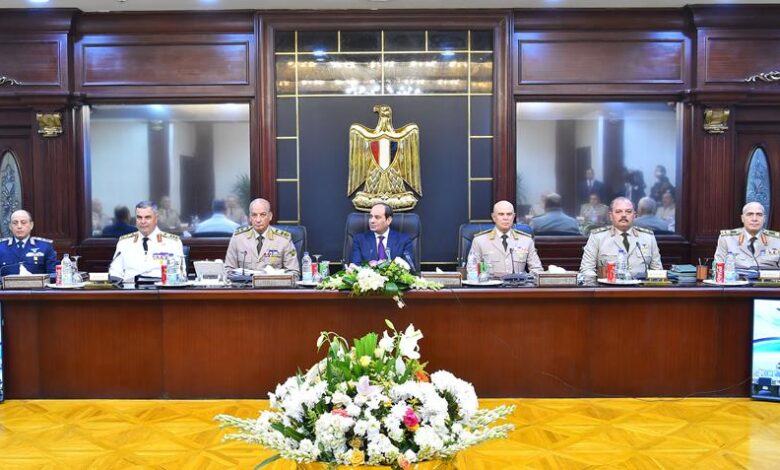 الرئيس السيسي يترأس اجتماع قادة القوات المسلحة بمناسبة ذكرى 6 أكتوبر الـ52