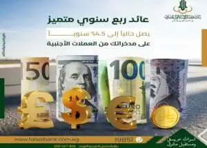 بنك فيصل الإسلامي المصري يعلن مزايا حسابات الاستثمار بالعملات الأجنبية