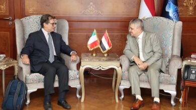 الفريق أسامة ربيع يلتقي المبعوث الإيطالي لمشروع IMEC لتعزيز التعاون الاستراتيجي