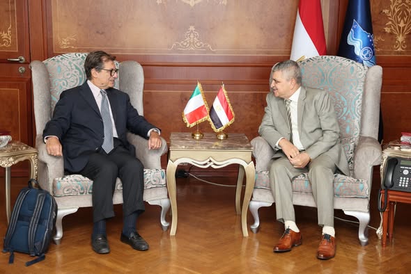 الفريق أسامة ربيع يلتقي المبعوث الإيطالي لمشروع IMEC لتعزيز التعاون الاستراتيجي