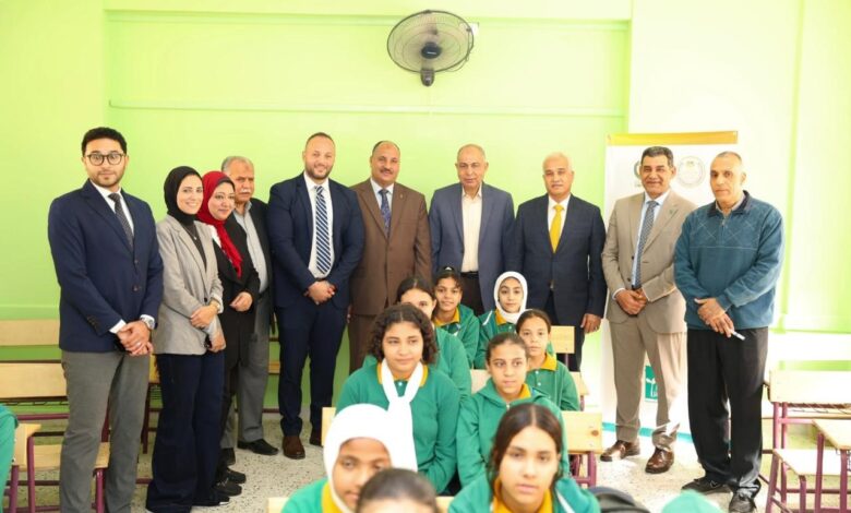 البنك الأهلي المصري يفتتح مدرسة السلام الإعدادية بمحافظة المنيا