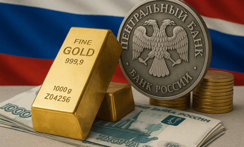 البنك المركزي الروسي يبيع الذهب مباشرة لدعم الروبل لأول مرة في التاريخ