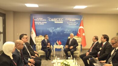 مصر وتركيا تتفقان على رفع التبادل التجاري إلى 15 مليار دولار خلال السنوات المقبلة