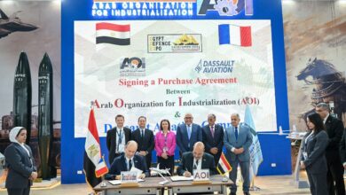 الهيئة العربية للتصنيع توقع عقد شراكة مع داسو الفرنسية لتعزيز الصناعات الدفاعية