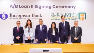 البنك الأهلي المصري يوقع اتفاقية تمويل 100 مليون دولار مع البنك الأوروبي لإعادة الإعمار