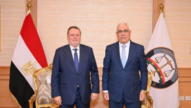 النائب العام ومحافظ المركزي يشهدان توقيع بروتوكولين لتعزيز الرقابة القضائية