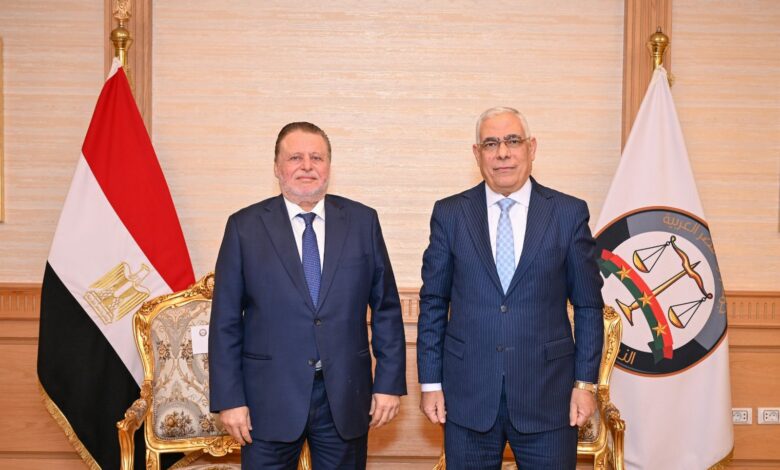 النائب العام ومحافظ المركزي يشهدان توقيع بروتوكولين لتعزيز الرقابة القضائية