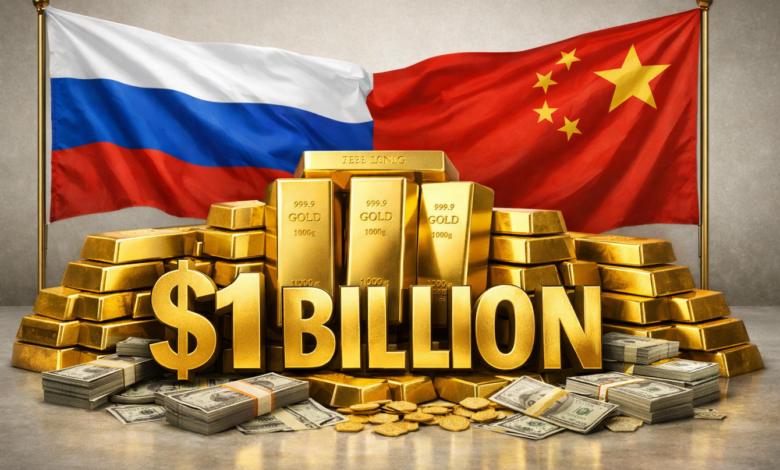 أكبر صفقة ذهب ثنائية في التاريخ: الصين تشتري 961 مليون دولار من روسيا