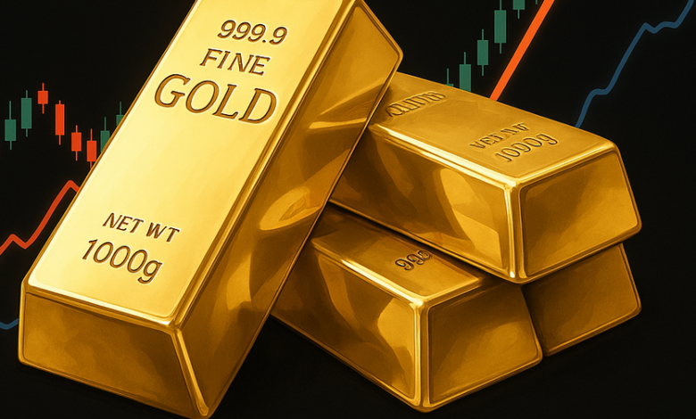 الذهب يسجل أعلى مستوى في أكثر من شهر بدعم خفض الفائدة الأمريكية وتراجع الدولار