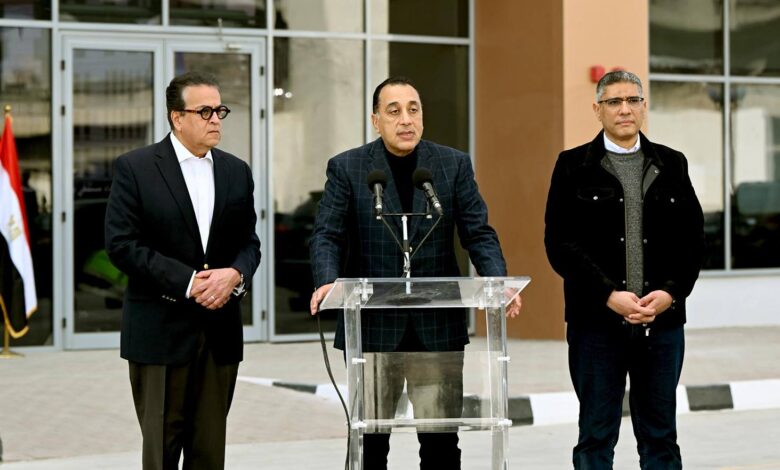 رئيس الوزراء: المشروعات الصحية الخمسة اليوم تتجاوز تكلفتها 25 مليار جنيه