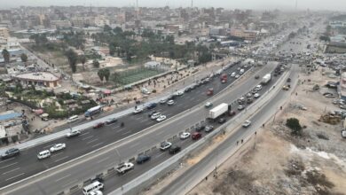 تشغيل تجريبي لكوبري العامرية بعد توسعته .. تكامل مع القطار الكهربائي السريع 