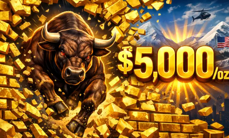 أسعار الذهب تقترب من 5000 دولار للأونصة مع تصاعد المخاوف الجيوسياسية