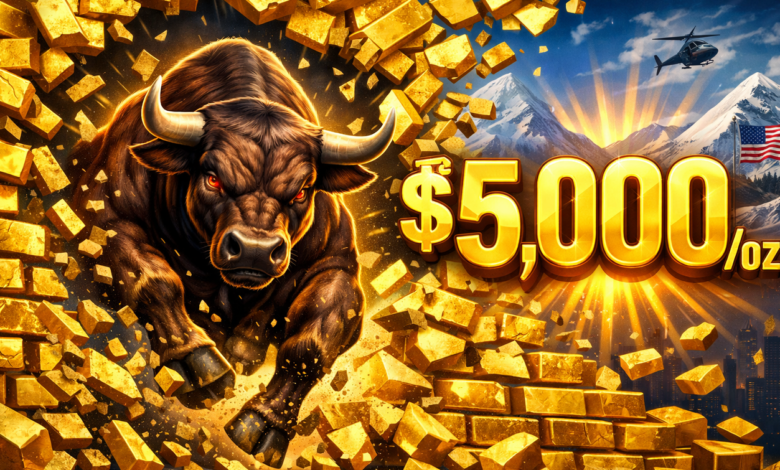 أسعار الذهب تقترب من 5000 دولار للأونصة مع تصاعد المخاوف الجيوسياسية