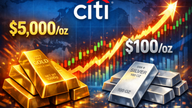 الذهب 5000 دولار والفضة 100 دولار: توقعات صعود المعادن في 2026