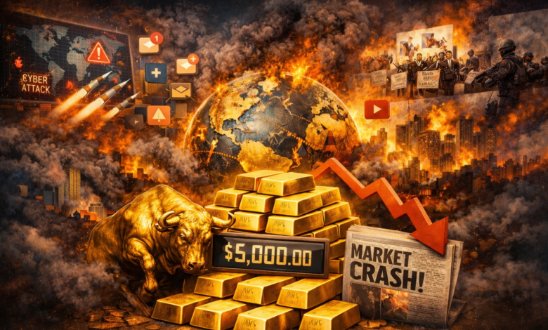 الذهب يستقر عند 5000 دولار..توقعات وصوله إلى 6500 دولار في 2026