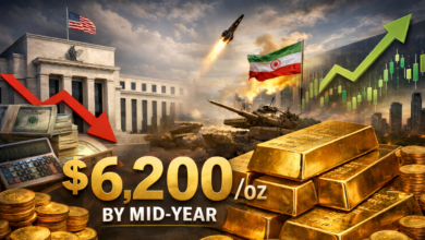 بنك يو بي إس يرفع توقعاته للذهب إلى 6200 دولار بحلول منتصف 2026