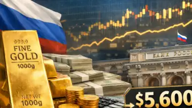 بنك فرنسي: الذهب يستهدف 5800 دولار مع تصعيد توترات أمريكا-إيران