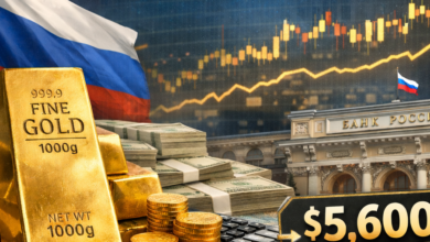 بنك فرنسي: الذهب يستهدف 5800 دولار مع تصعيد توترات أمريكا-إيران