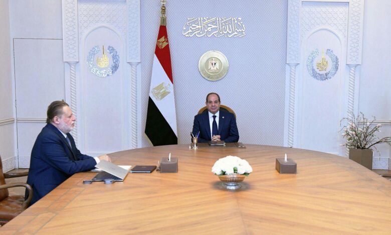 الرئيس السيسي يستعرض مع حسن عبد الله صافي الاحتياطيات الدولية وضبط التضخم 