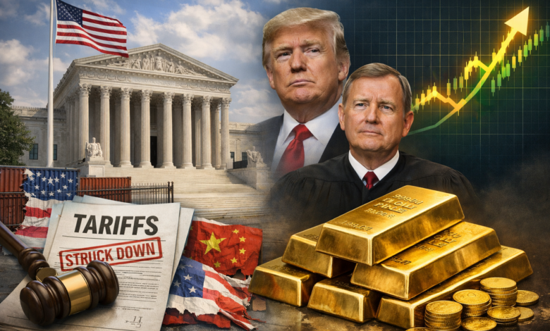 إلغاء تعريفات ترامب من المحكمة العليا لا يوقف صعود الذهب ويزيد احتمال خفض الفائدة