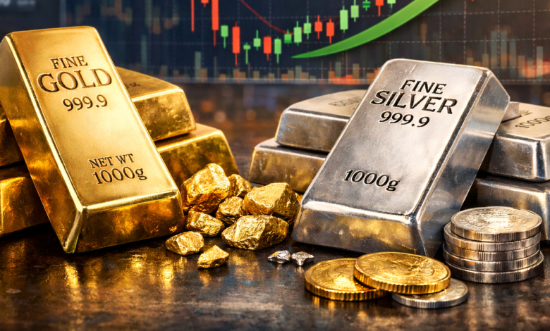 الذهب يرتفع إلى 4900.90 دولار والفضة تهبط إلى 73.47 دولار اليوم 6 فبراير 2026