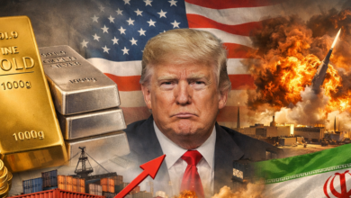 الذهب يهبط 32 دولاراً محققاً 5148.70 دولاراً وسط توترات الشرق الأوسط ومخاوف التضخم