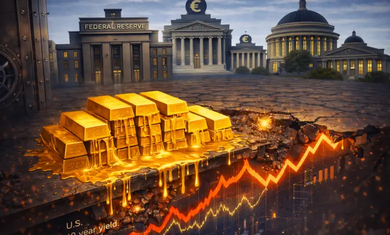 الذهب يتعرض لضغوط مع بيع البنوك المركزية وتحذيرات من هبوطه لـ4000 دولار