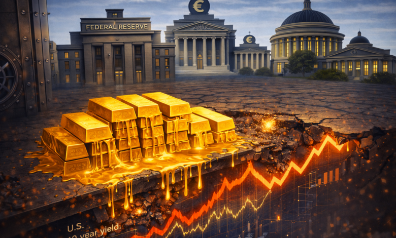 الذهب يتعرض لضغوط مع بيع البنوك المركزية وتحذيرات من هبوطه لـ4000 دولار