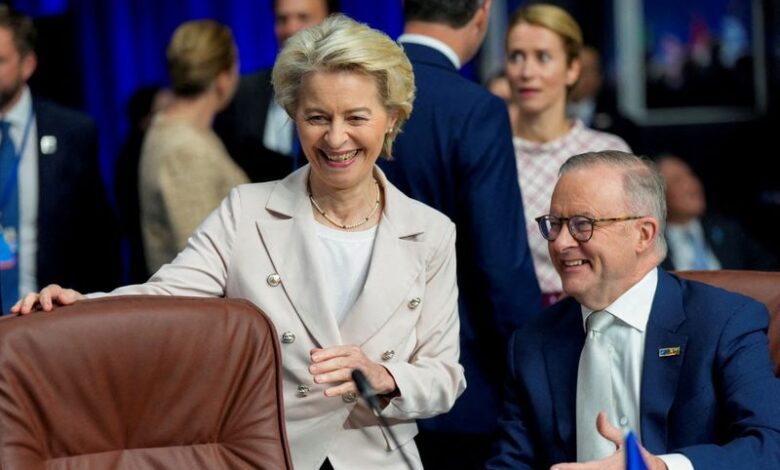 الاتحاد الأوروبي وأستراليا يوقعان اتفاقية تجارية شاملة.. إلغاء 99% من الرسوم الجمركية