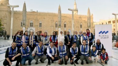 بنك قناة السويس يشارك في حملة "إفطار صائم بتكية آل البيت" بالتعاون مع مؤسسة مساجد للتطوير