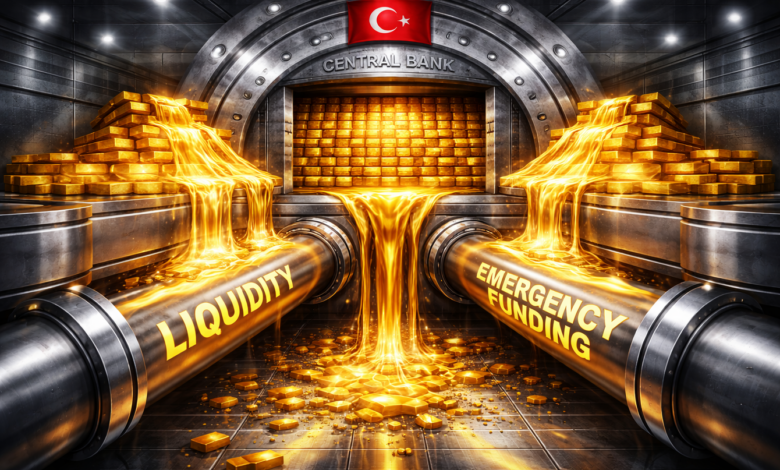 البنك المركزي التركي يبيع 59 طنًا في أسبوعين وسط تداعيات الحرب في إيران