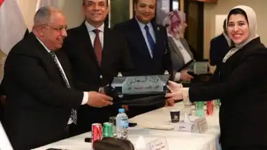 المستشار الدكتور محمد أبو ضيف باشا أمين عام المجلس الأعلى للنيابة الإدارية يشهد احتفالية انضمام جيل جديد إلى العمل القضائي