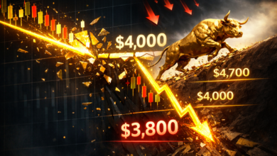 جيلبرت: التصحيح الفني للذهب لم ينتهِي وتوقع هبوط إلى 3800 دولار رغم تجاوزه 4700