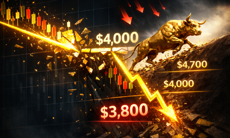 جيلبرت: التصحيح الفني للذهب لم ينتهِي وتوقع هبوط إلى 3800 دولار رغم تجاوزه 4700