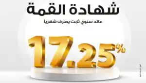 بنك مصر يرفع فائدة شهادة القمة إلى 17.25% بعائد شهري