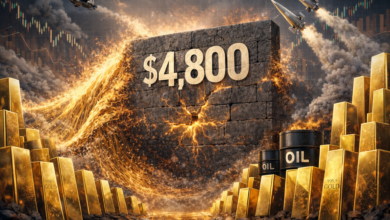 الذهب يقفز 3% في أسبوع ويفشل في اختراق 4800 دولار انتظارا بيانات الوظائف الأمريكية