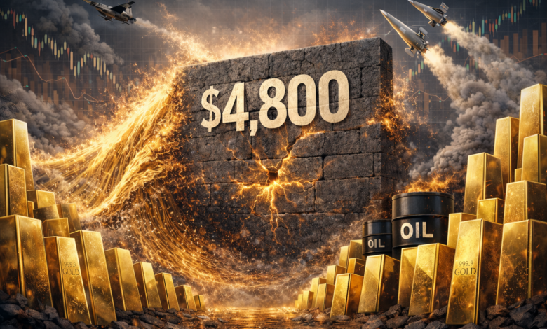 الذهب يقفز 3% في أسبوع ويفشل في اختراق 4800 دولار انتظارا بيانات الوظائف الأمريكية