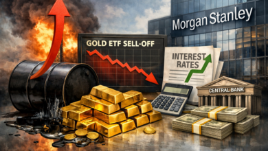 مورغان ستانلي: الذهب قد ينخفض بسبب صدمة الطاقة رغم مشتريات البنوك المركزية