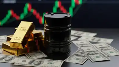 هبوط أسعار الذهب عالمياً مع تصاعد التوترات السياسية وارتفاع النفط والدولار