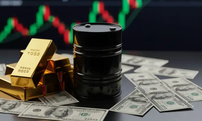 هبوط أسعار الذهب عالمياً مع تصاعد التوترات السياسية وارتفاع النفط والدولار