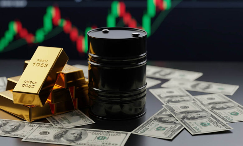هبوط أسعار الذهب عالمياً مع تصاعد التوترات السياسية وارتفاع النفط والدولار
