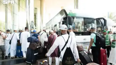 حجاج برنامج خادم الحرمين يغادرون مكة إلى المدينة بعد إتمام مناسك الحج