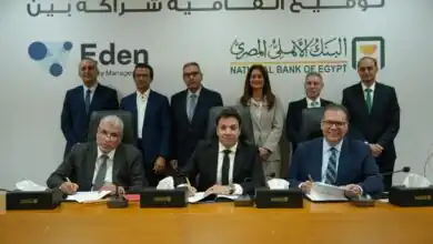 البنك الأهلي المصري يوقع شراكة استراتيجية مع شركة ايدن لإدارة المنشآت