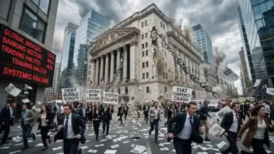 خبير أميركي: يكشف أسرار إقتراب أنهيار النظام المالي العالمي بقيادة الديون والبنوك المركزية  