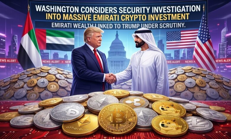 واشنطن تجري تحقيقًا أمنيًا في استثمار إماراتي ضخم داخل أسواق الكريبتو مرتبط بترامب