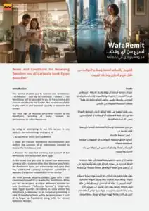 «التجاري وفا بنك إيجيبت» يطلق WafaRemit لتحويل الأموال من الخارج واستلامها
