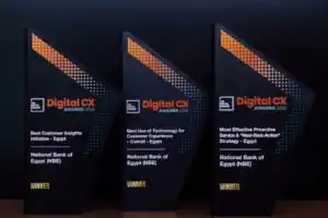 البنك الأهلي المصري يحصد ثلاث جوائز ضمن Digital CX Awards 2026 تقديرًا لريادته